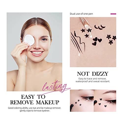 LAMUSELAND Double-Ended Eyeliner Stamp Waterproof Liquid Pen C Plum Blossom