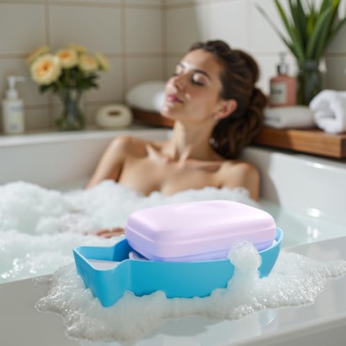 Li & Zhao Fishbone Soap Dish with Drainage for Bar Soap