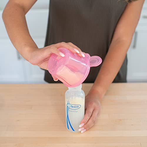 Dr. Brown's Travel Formula Dispenser - Pink BPA-Free Portable Container
