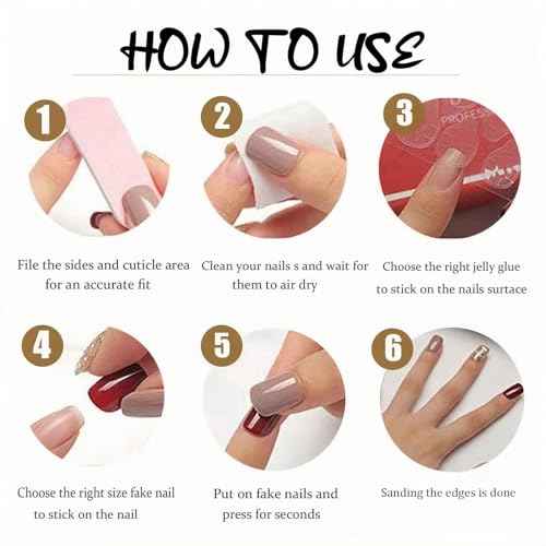 Mdscve Halloween Press On Nails Almond Fake Nails Pink Tip 24 Pcs