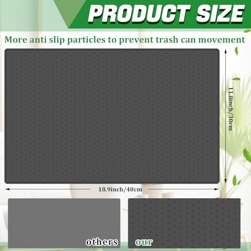 Tinideya Waterproof Silicone Trash Can Mat, 11.8 x 18.9 Inch Non-Slip Tray