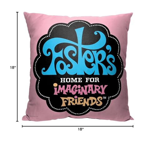 Northwest Cartoon Network - Foster's Home for Imaginary Friends Pillow, 18" x 18", Foster's Logo
