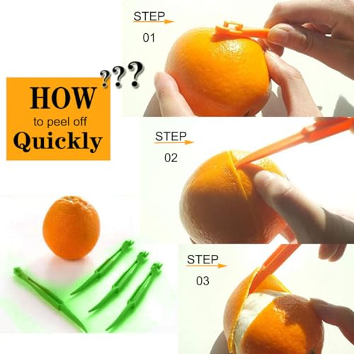Citrus Peeler Tool Set - 2PCS Easy Fruit Slicer & Lemon Cutter