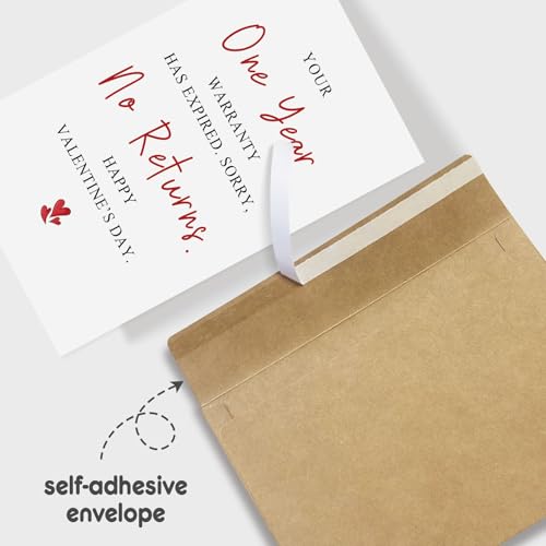 Funny Valentine's Day Card for Husband and Wife - Sarcastic Greeting