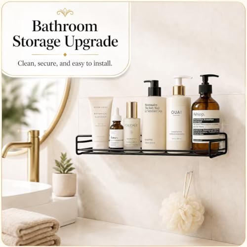16 Pcs Strong Adhesive Shower Caddy Hooks - No Drilling Storage Solution