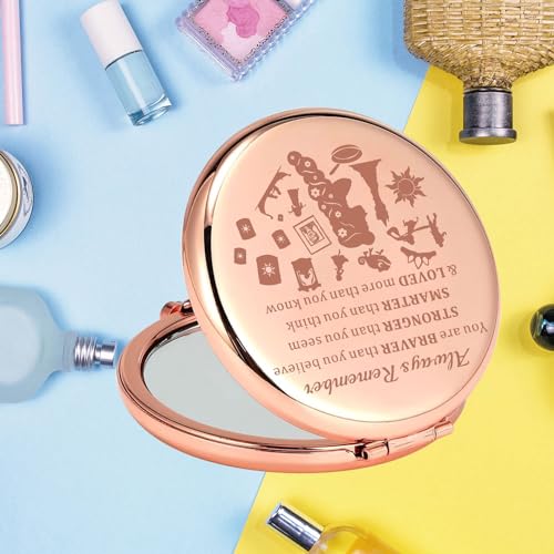 KEYCHIN Princess Sun Pocket Mirror - Inspirational Compact Makeup Mirror