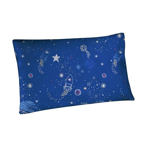 MAG Blue Galaxy Toddler Pillowcases Set of 2 - Soft Microfiber Covers