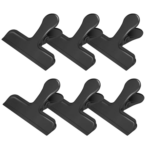 PTAZSCTC 6-Pack Medium Stainless Steel Chip Clips - Heavy Duty Bag Sealers
