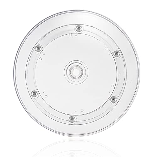 Jersvimc 4 Inch Transparent Acrylic Turntable Platter - 2 Pcs