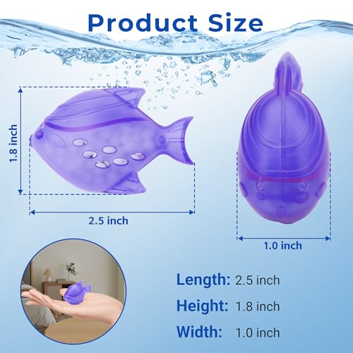 Purple Humidifier Cleaning Fish - 6 Pack for Humidifiers & Tanks