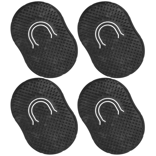 Jaasuee 4-Pack Pocket Palm Combs - Portable Scalp Massager & Shampoo Brush