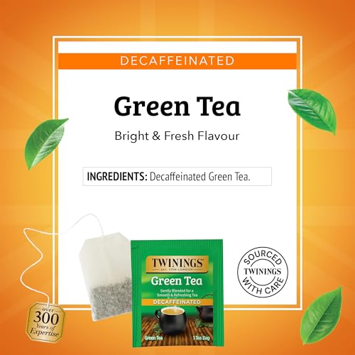 Twinings Decaffeinated Green Tea Bags, 100 Count (Pack of 1)