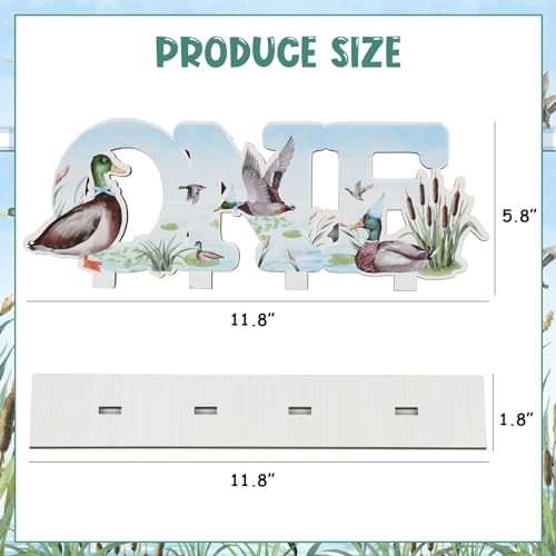 Mallard Duck Table Centerpiece for 1st Birthday Party