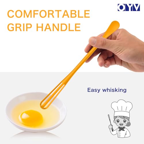 OYV 2-In-1 Mini Whisk and Spoon Set, 8.5-Inch, BPA-Free
