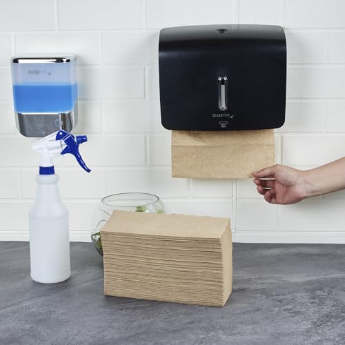 Restaurantware Kraft M-Fold Paper Towels - 9.5 x 9.3 In, 250 Pack, Sustainable, Disposable, All-Purpose