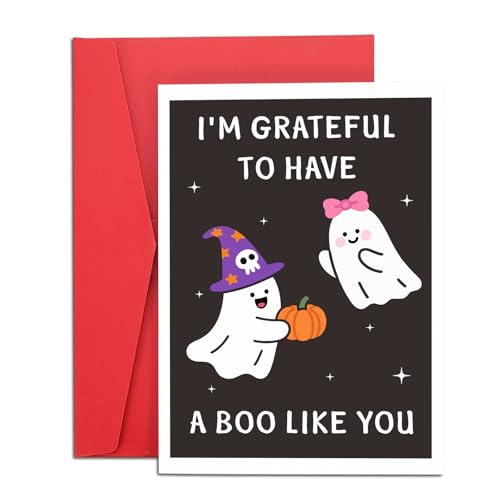 Spooky Halloween Boo Basket Stuffer Set with Greeting Cards