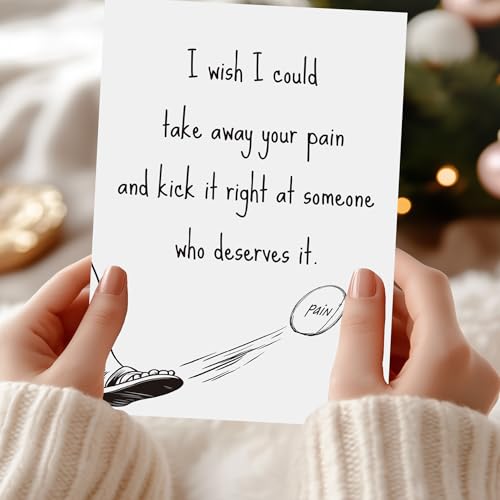 Get Well Cards - 2-Pack Encouragement Greeting Cards with Envelopes