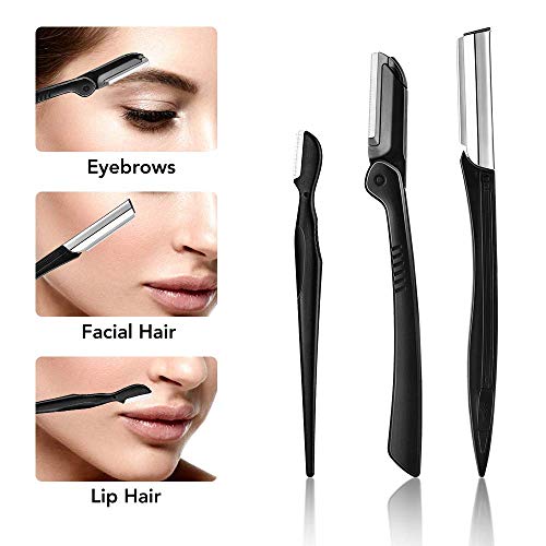 ZTRHYOO 11-in-1 Eyebrow Grooming Kit with Razors, Scissors and Tweezers