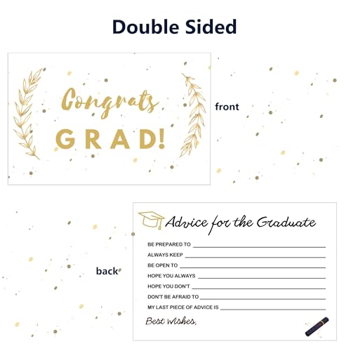 Graduation Advice Cards - 50 Pack for 2026 Celebrations