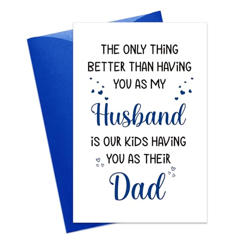 Funny Father's Day Card for Husband - Heartfelt Gift from Wife