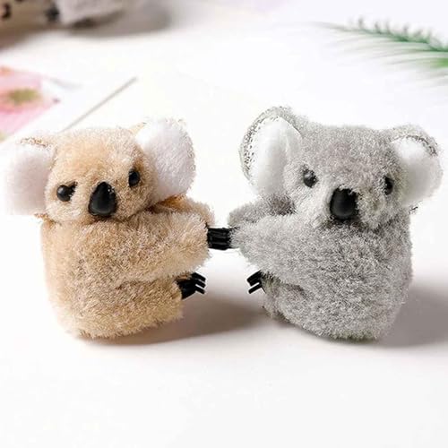 Mozff Plush Koala Hair Claw Clips 3 Pcs Cute Animal Hair Barrettes