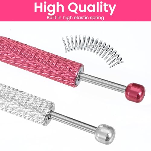 Bremorou Piercing Ball Grabber Tool Set - 4 Claw Stainless Steel Tweezers