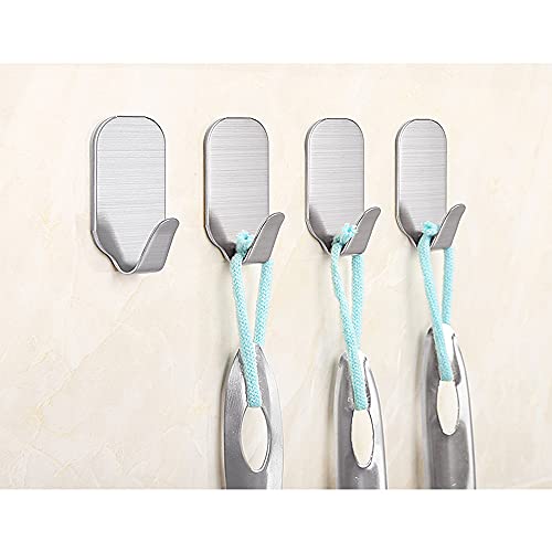 Kiemeu Heavy Duty Self-Adhesive Hooks - 10 Pack for Home Organization