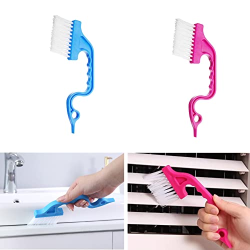 3-Piece Handheld Groove Cleaning Brushes for Windows & Doors