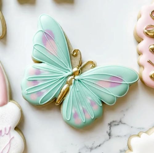 Butterfly Cookie Cutters Set - 3 Stainless Steel Baking Molds for Spring & Holidays