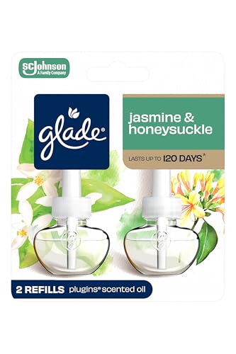 Glade PlugIns Jasmine & Honeysuckle Air Freshener Refills, 2 Count