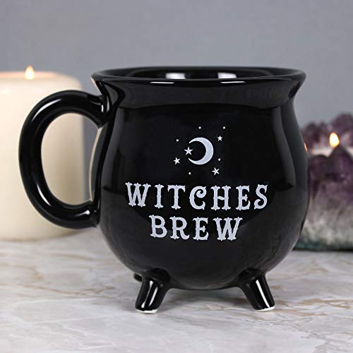 Cauldron Mug - Witches Brew Black Ceramic Drinkware Gift