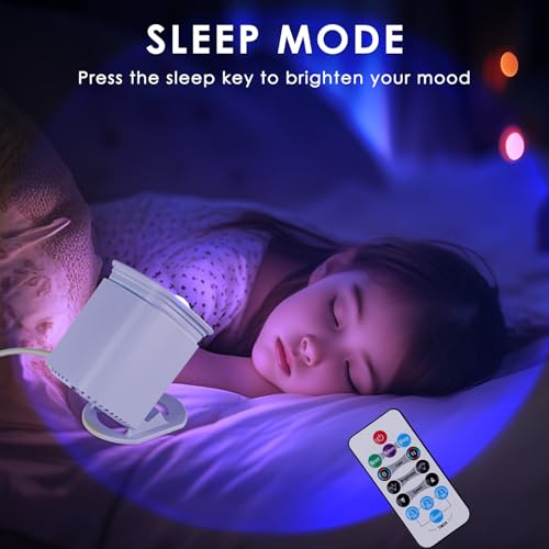 Ecorura Galaxy Sunset Projector Light with Remote and Timer, 41 Modes
