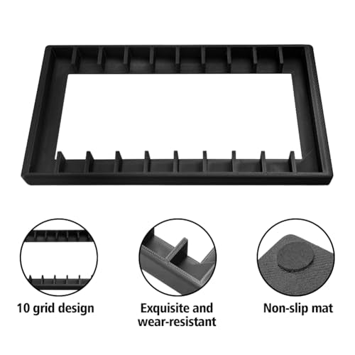 GRETJOB 10-Slot Cassette Tape Storage Rack - Durable Organizer