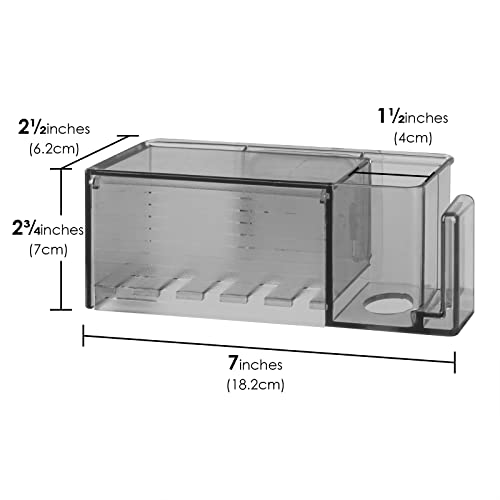 Linkidea Wall Mounted Toothbrush Holder with Cover - 5 Slots Organizer for Bathroom