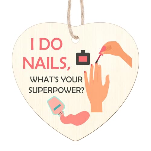 Nail Technician Christmas Ornament - Wooden Gift for Nail Techs