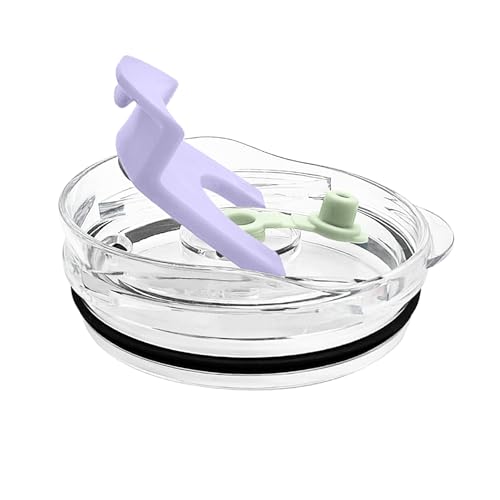 30/40 oz Tumbler Replacement Lids,1pack Spill Proof Straw Lids for YETI,Old Style RTIC,Ozark Trail and More,for Travel Tumblers,Stainless Steel Tumblers,Straw and Sippy Friendly(Purple)