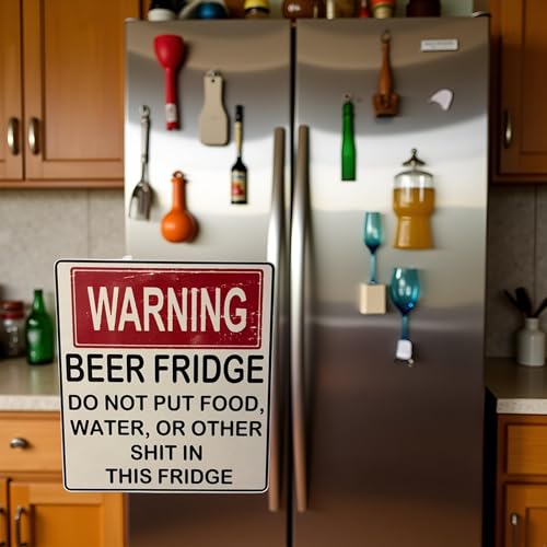 Funny Beer Fridge Magnet - Hilarious Kitchen Decor Gift