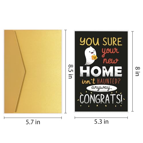 Goroar Spooky Housewarming Card - Funny Ghost Congratulations Card