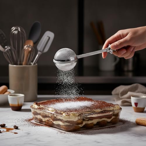 304 Stainless Steel Flour Dusting Spoon - Baking Tool for Sugar & Spices