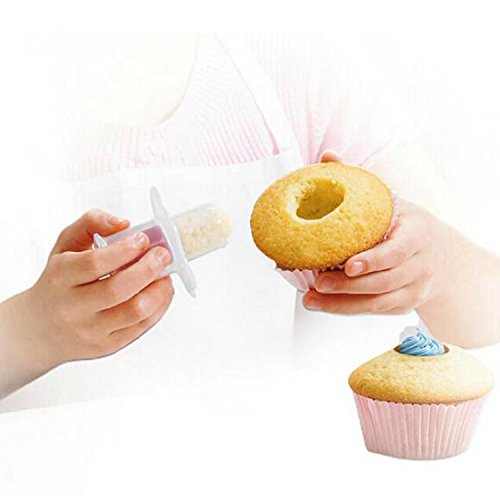 GXHUANG Cupcake Hole Punch Tool Set - 2pcs Muffin Corer for Icing