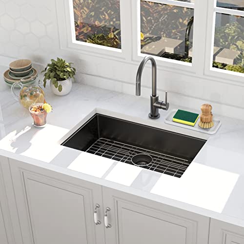 Silicone Sponge Holder Tray for Kitchen Sink - Non-Slip Organizer