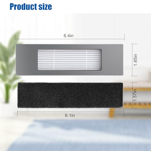 Detetap Replacement HEPA Filters for Ecovacs Deebot Ozmo T8, N8, T9, Yeedi