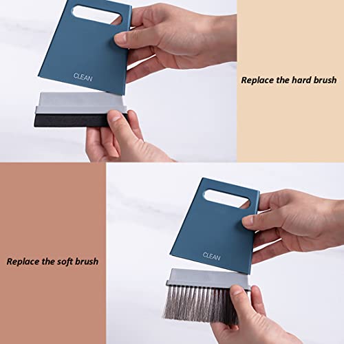 Gray Mini Hand Broom and Dustpan Set - 3 in 1 Cleaning Tool