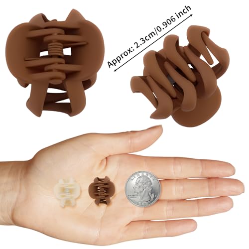 Srotmirw 20-Pack Small Mini Octopus Hair Claw Clips with Strong Grip