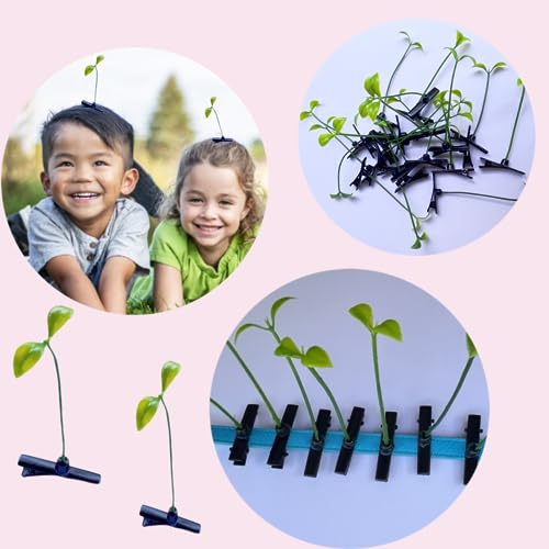 TENBOR 20 Pcs Bean Sprout Hair Clips - Cute Little Grass Hairpins