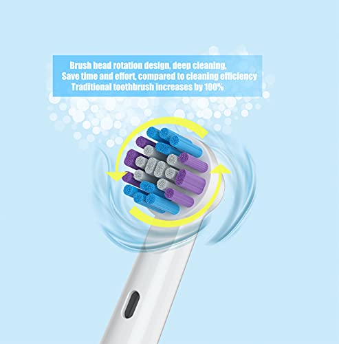 Mailink Replacement Toothbrush Heads for Oral-B Electric Toothbrush, 4 Pack
