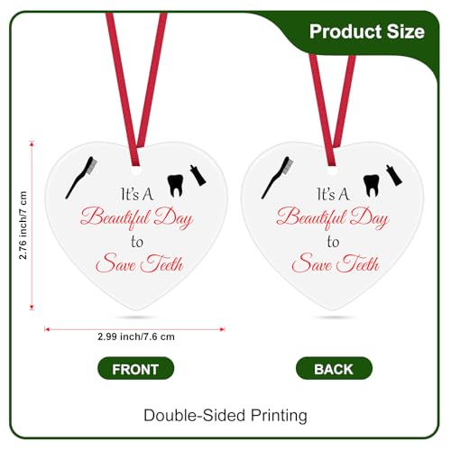 Funny Dentist Christmas Ornament - Perfect Gift for Dental Hygienists