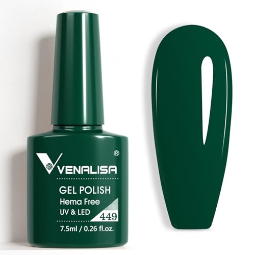 Venalisa Emerald Green Gel Nail Polish Hema-Free Soak Off UV LED