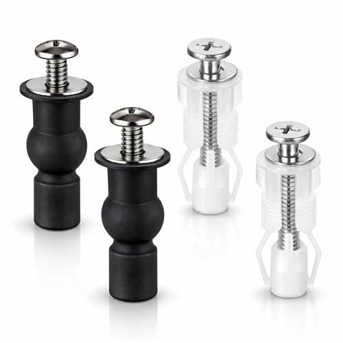 Universal Stainless Steel Toilet Seat Bolts Kit for 14-19mm Holes - Wangenbro