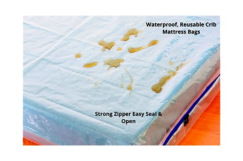 Small Single Crib Mattress Storage Bag with Zipper, 5 Mil Thick